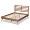 Baxton Studio Shiro Mid-Century Modern Ash Walnut Finished Wood Full Size Platform Bed 182-11105-9407-Zoro - alternate 6